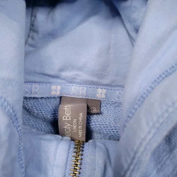 Sweaty Betty Coastal Blue Essentials Zip Through Hoodie Size XS - Picture 7 of 10